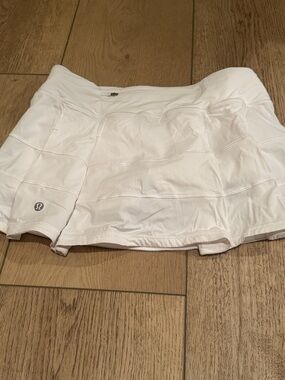 lululemon athletica White Athletic Skort with Built-In Shorts